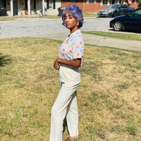 Vintage Polka Dot Top - Picture 7 of 8